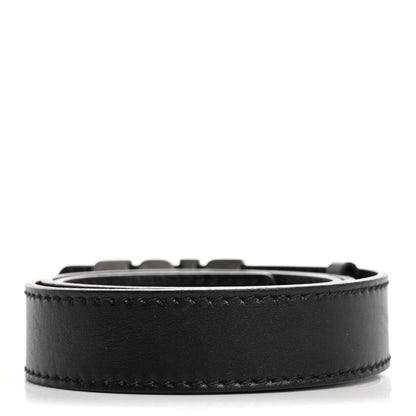 Christian Dior Calfskin D Fence Belt 80 Black 2 of 7