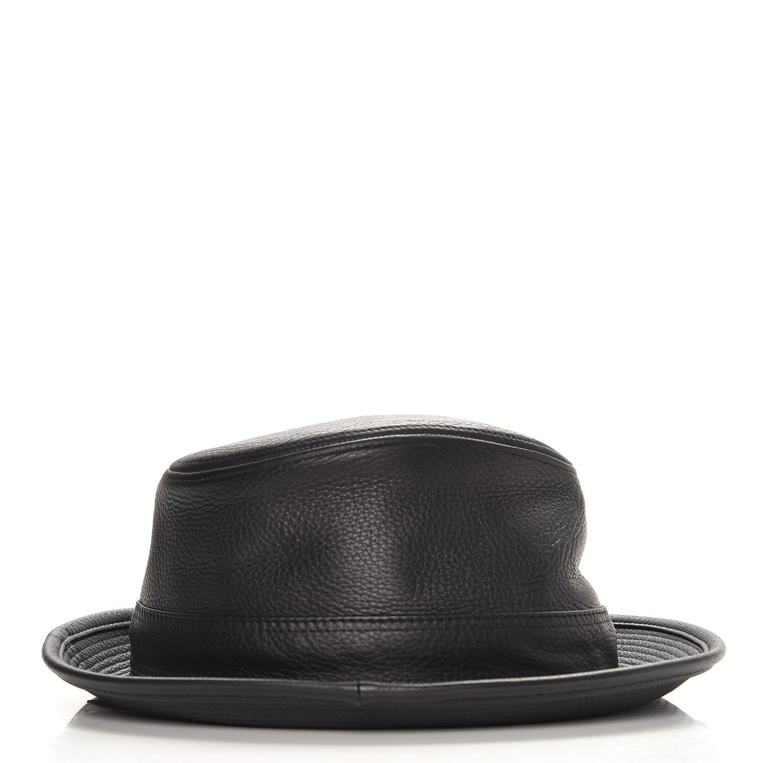 Hermes Mens Deerskin Funk Hat 59 Black 4 of 7