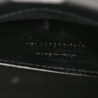Saint Laurent Grain De Poudre Small Monogram Monochrome Kate Satchel Black 7 of 22