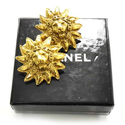 Chanel CC Lion Cufflinks Gold 3 of 5