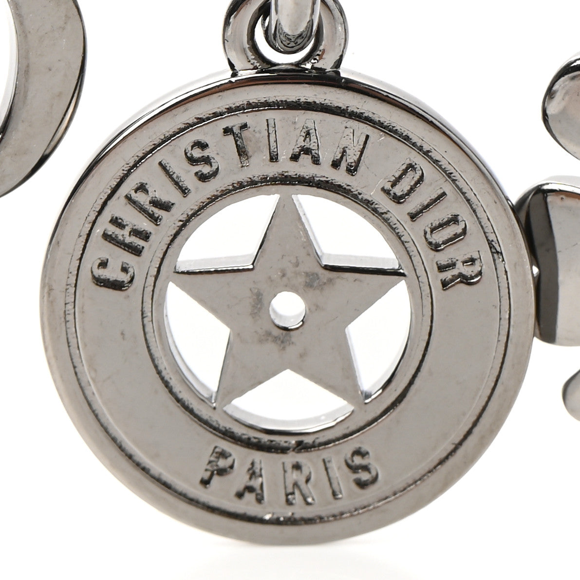 Ruthenium Lacquer 30 Montaigne Bag Charm Black