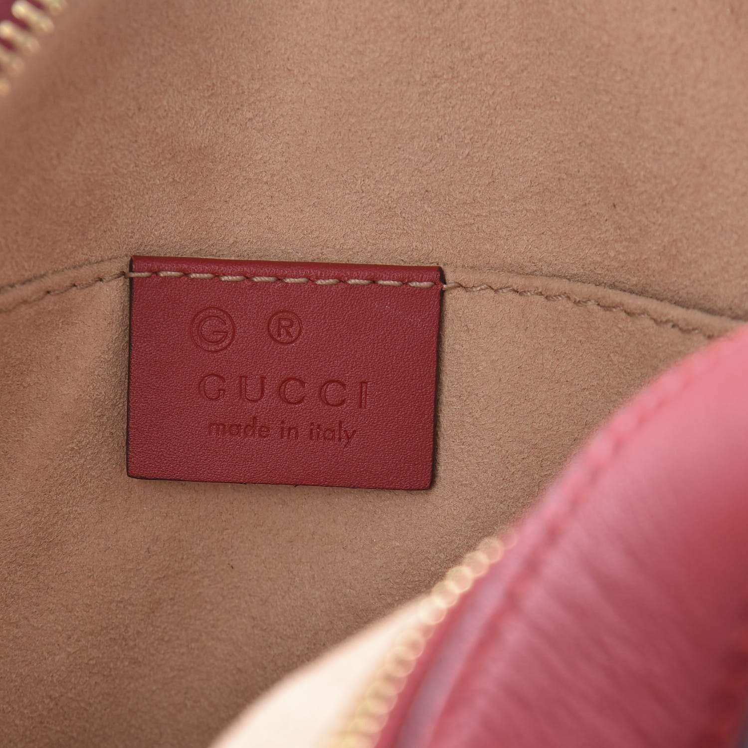 Gucci GG Supreme Monogram Blooms Mini Chain Shoulder Bag Beige Blue Navy Hibiscus Red 6 of 10