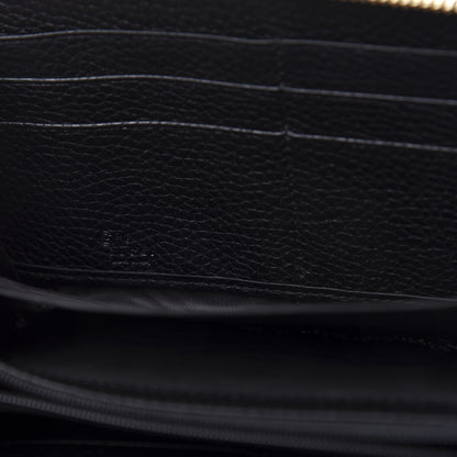 Gucci Pebbled Calfskin Soho Zip Around Wallet Black 8 of 9