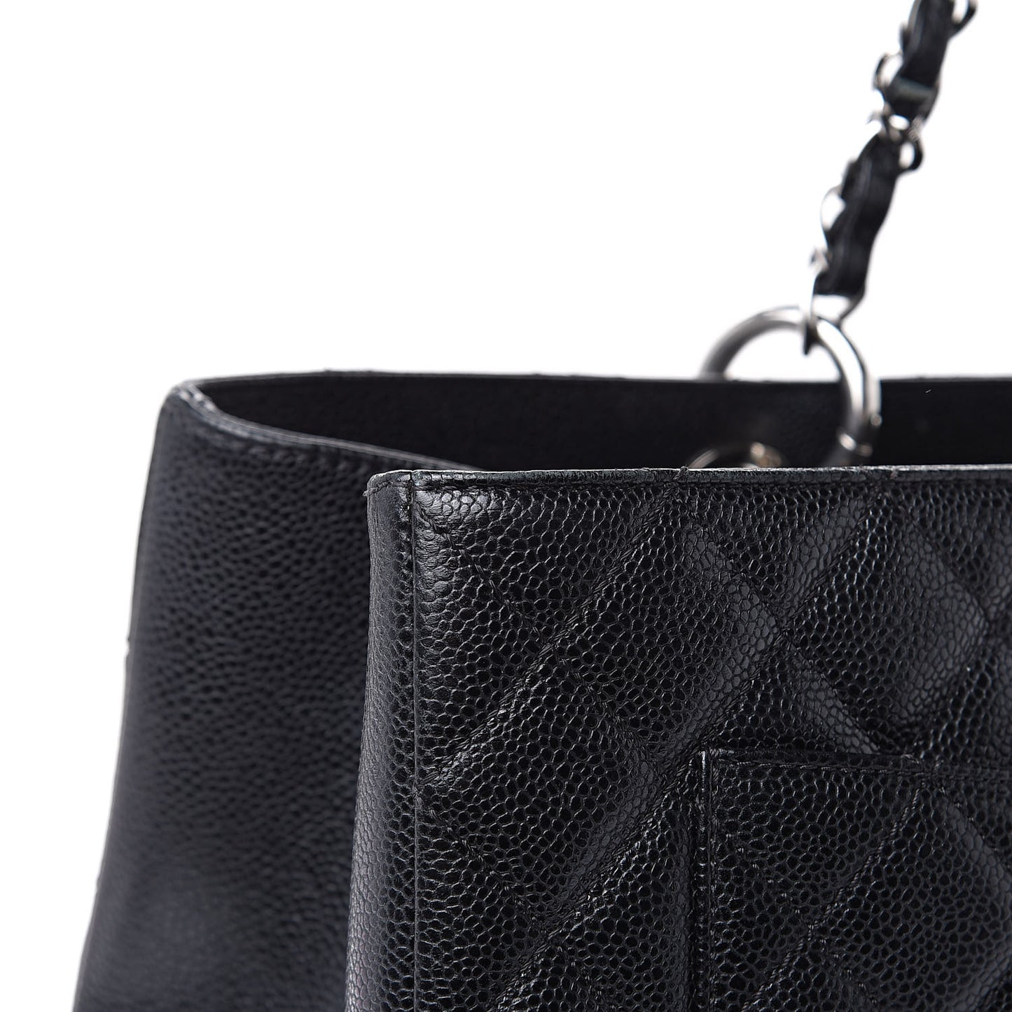 Caviar Quilted XL Grand Shopping Tote GST Black