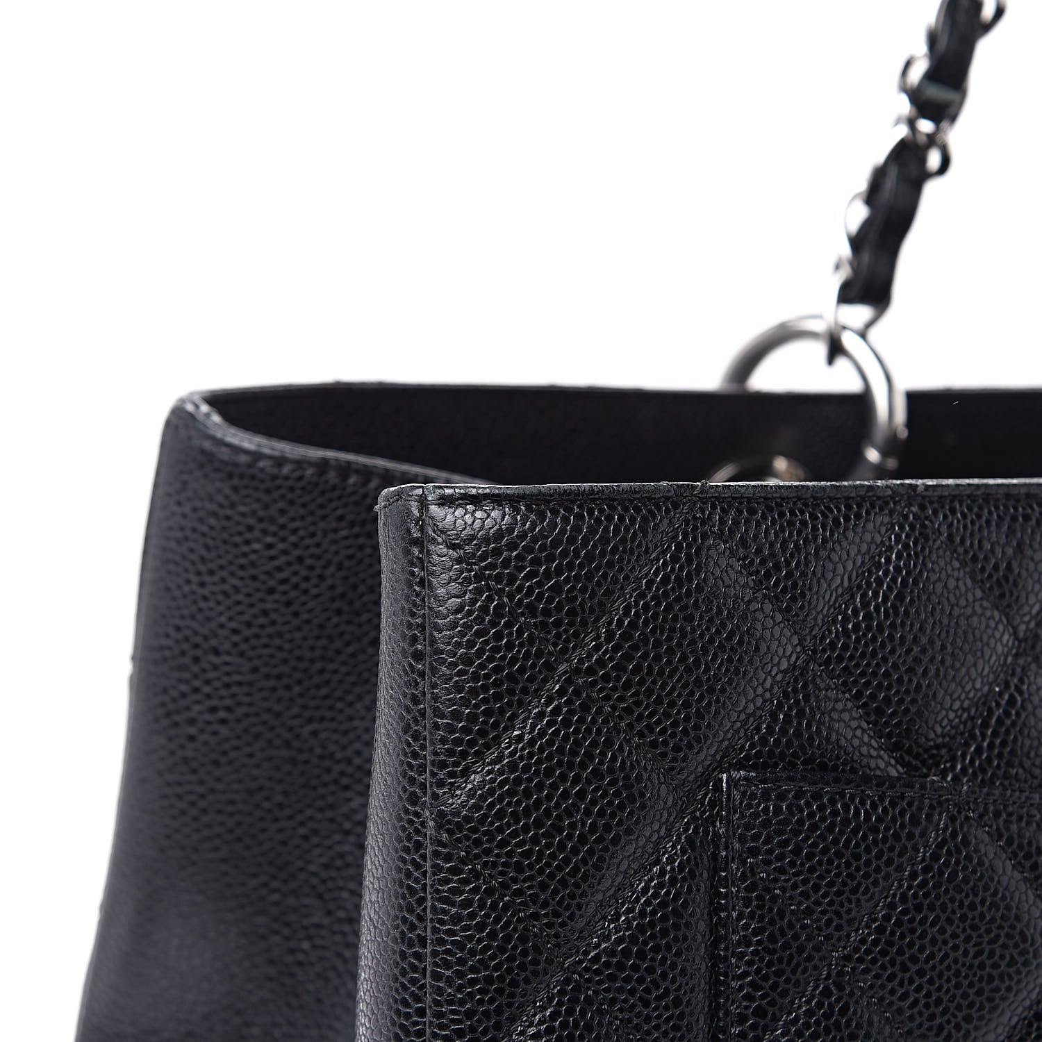 Chanel Caviar Quilted XL Grand Shopping Tote GST Black 16 of 18