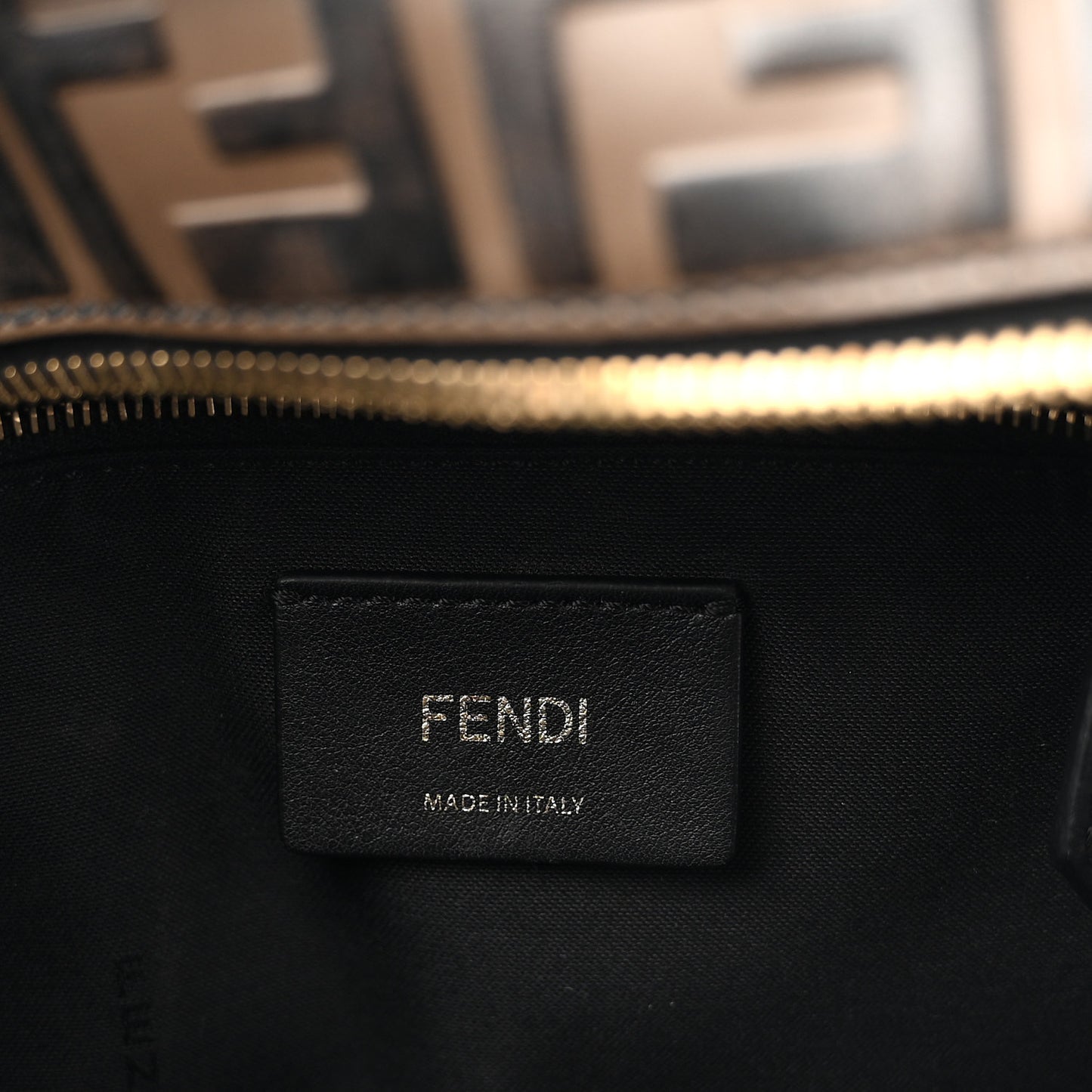 Vitello Bi-Color FF 1974 Embossed Mini Backpack Maya Black