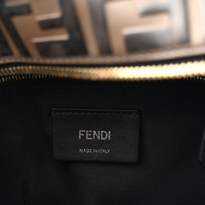 Fendi Vitello Bi-Color FF 1974 Embossed Mini Backpack Maya Black 6 of 13