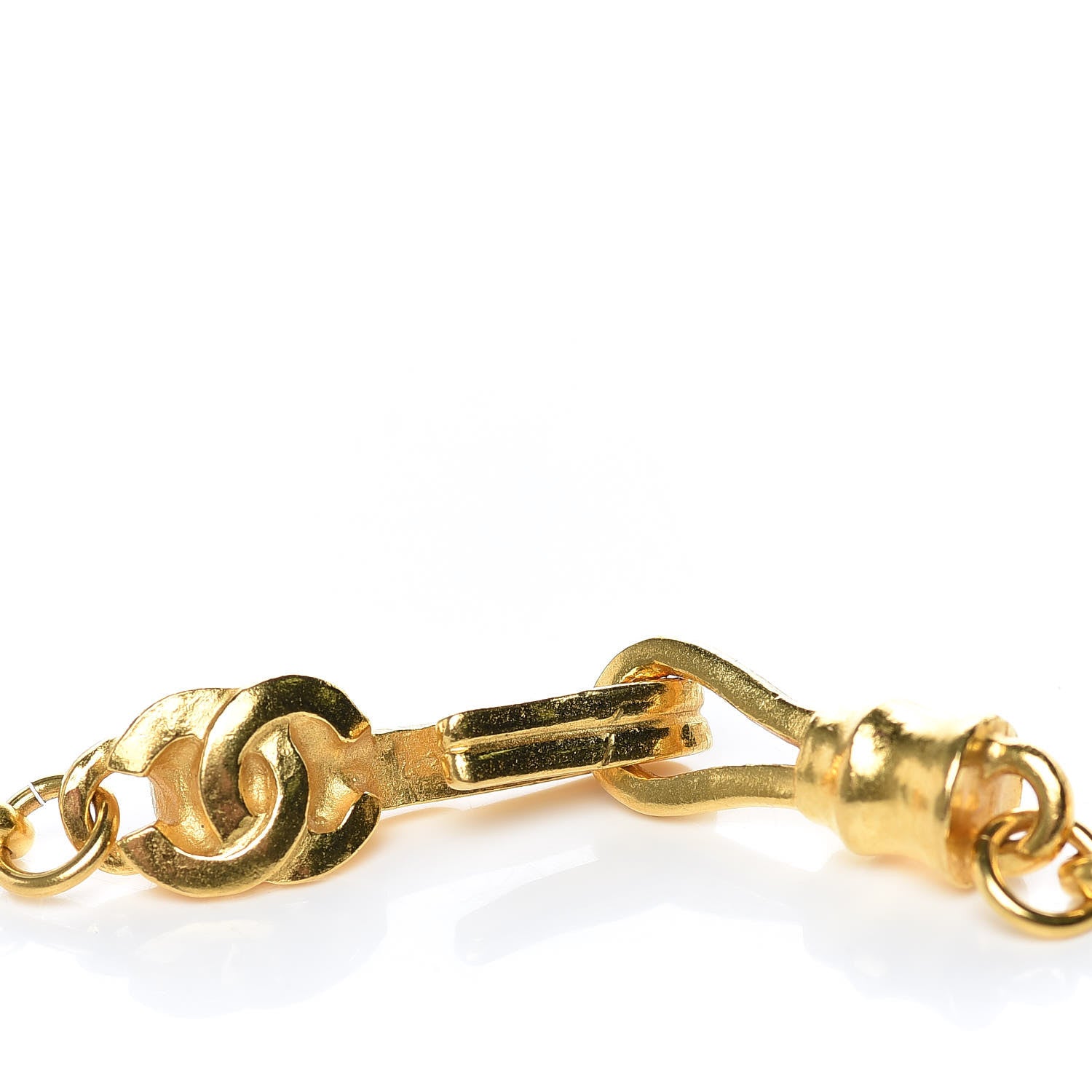 Chanel CC Pendant Chain Necklace Gold 5 of 7