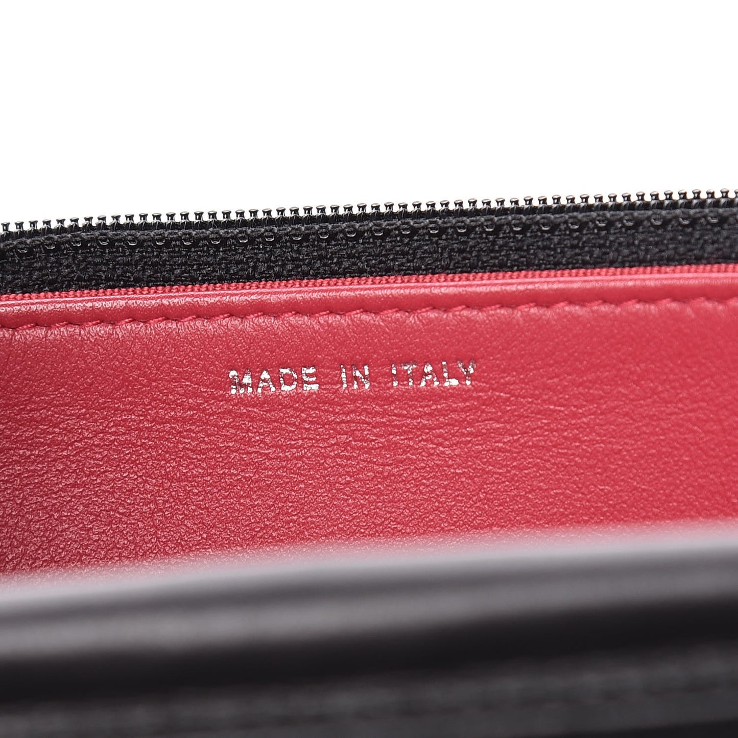 Aged Calfskin Quilted Gabrielle Wallet On Chain WOC Black