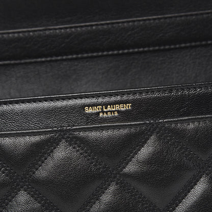 Saint Laurent Lambskin Quilted Mini Becky Chain Bag Black 7 of 10