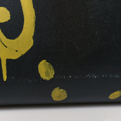 Gucci Calfskin GucciGhost Real Medium XL Tote Black Yellow 16 of 16