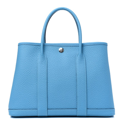 Hermes Vache Country Garden Party 30 TPM Bleu Du Nord 1 of 9