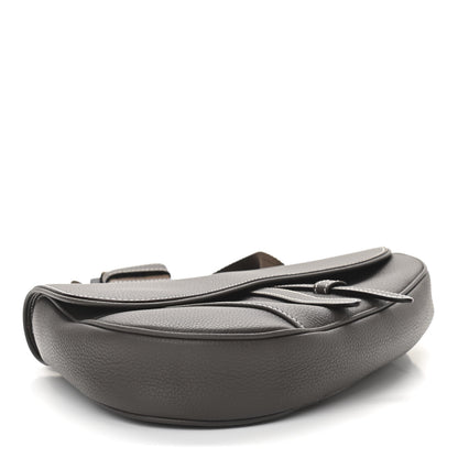 Christian Dior Grained Calfskin Mens Saddle Bag Ebony 3 of 9