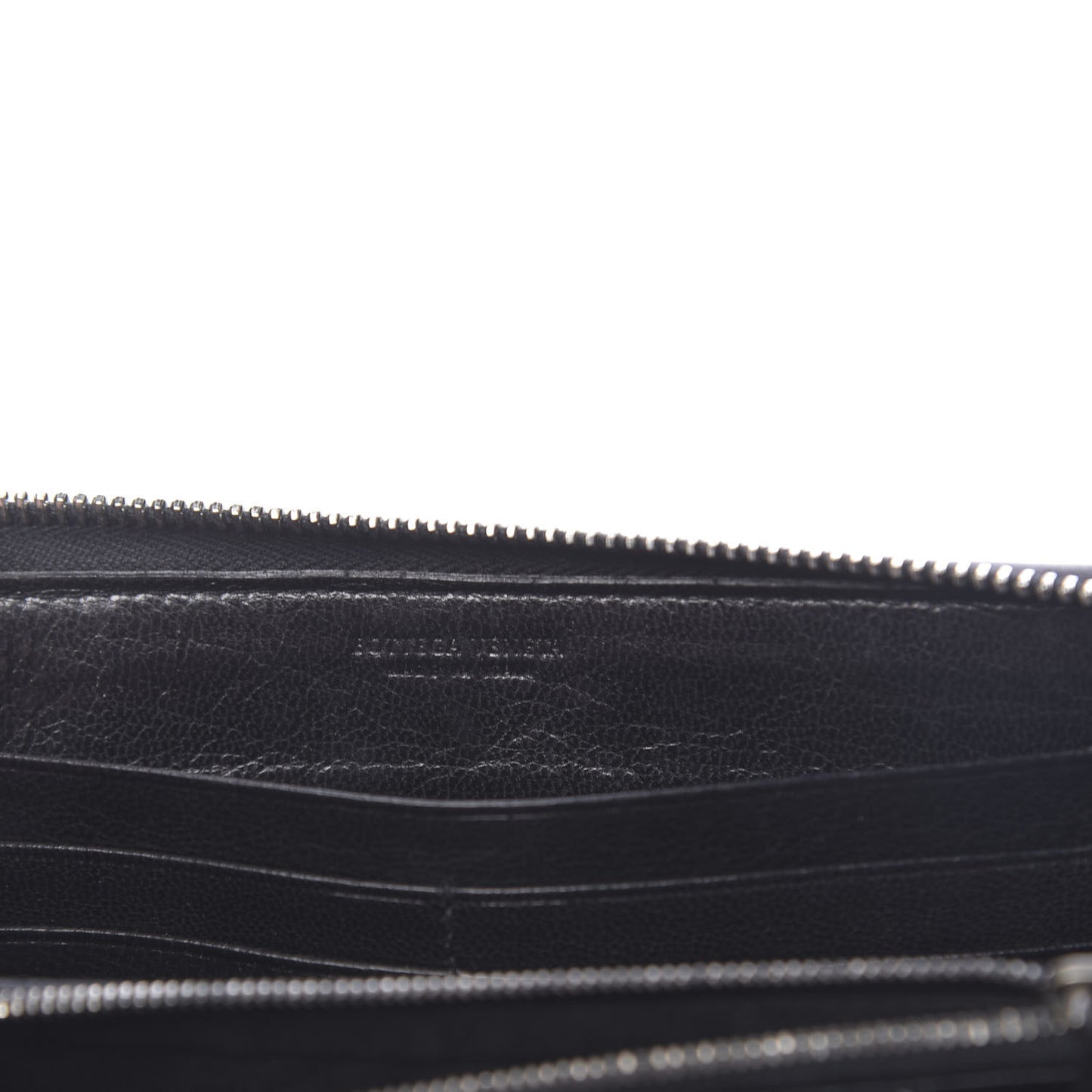 Nappa Intrecciato Zip Around Wallet Eclipse Black