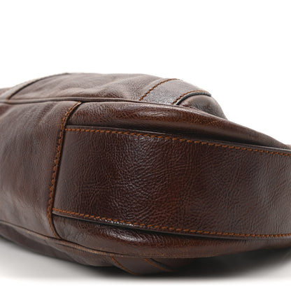 Saint Laurent Buffalo Horn Mombasa Hobo Brown 7 of 9
