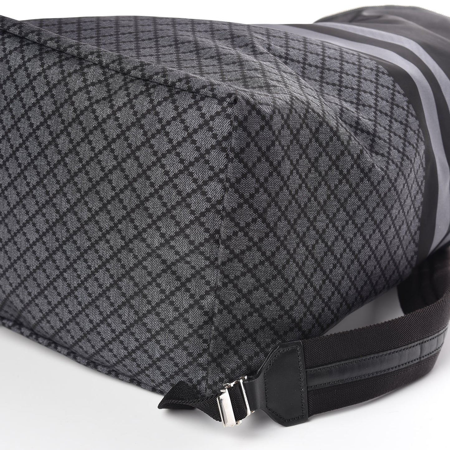 Nylon Diamante Backpack Black