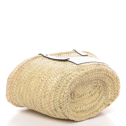 Loewe Raffia Basket Tote Bag Natural White 4 of 11