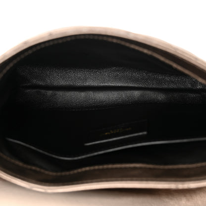 Saint Laurent Lambskin Quilted Le 57 Diamond Shoulder Bag Piombo 5 of 12
