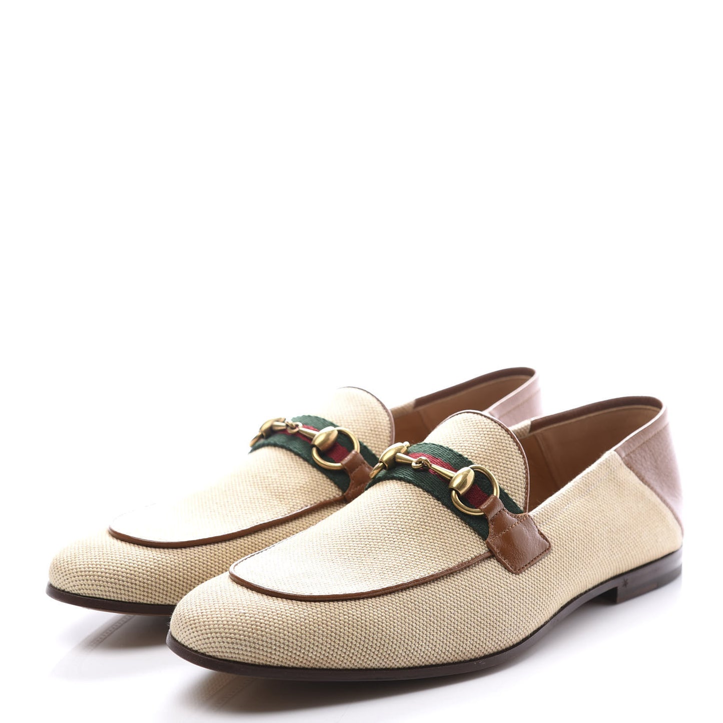 Canvas Web Mens Brixton Horsebit Loafers 8.5 Sand Light Cuir