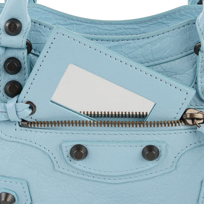 Balenciaga Agneau Classic Hardware Mini City Bleu Dragee 6 of 12