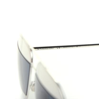 Christian Dior Metal Split 1 Aviator Sunglasses Silver Blue 5 of 7
