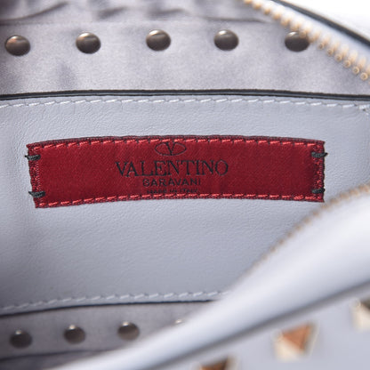 Valentino Garavani Calfskin Rockstud Camera Chain Crossbody Bag Pastel Grey 6 of 7