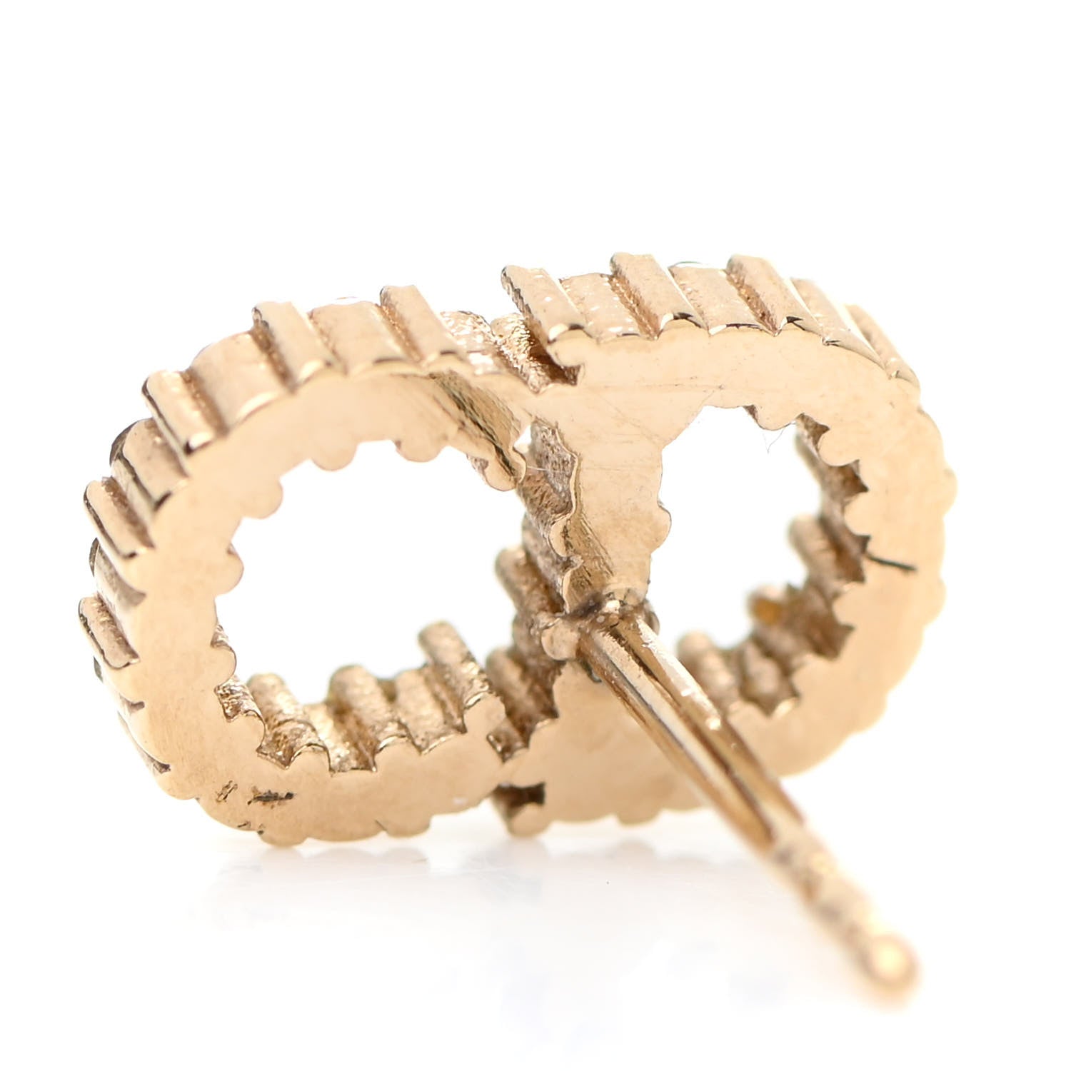Christian Dior Crystal Clair D Lune Earrings Gold 4 of 4