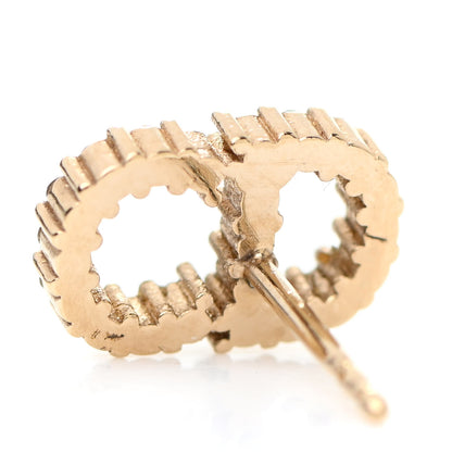 Christian Dior Crystal Clair D Lune Earrings Gold 4 of 4