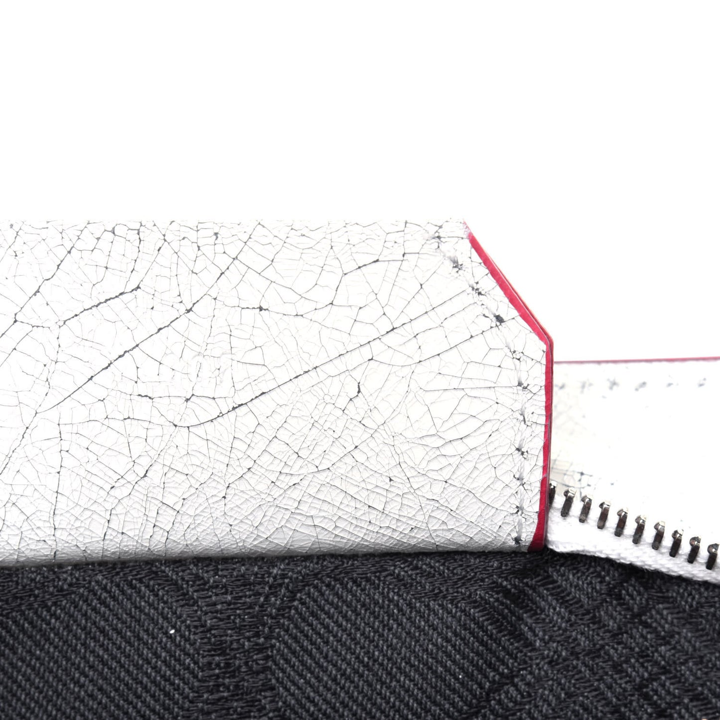 Crackle Calfskin PS1 Medium Satchel White