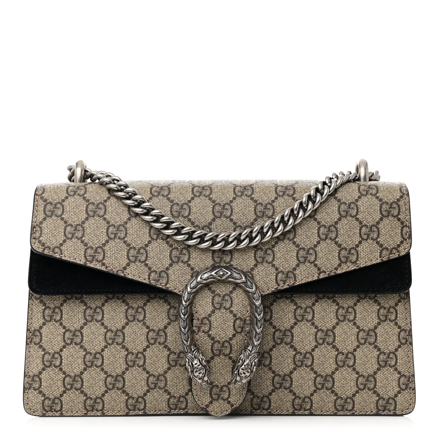Gucci GG Supreme Monogram Small Dionysus Shoulder Bag Black 1 of 13
