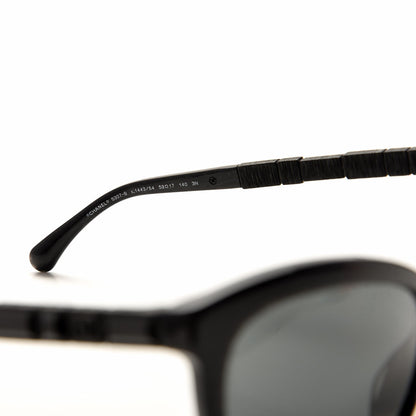 Chanel Crystal Baguette Cat Eye Bijou Sunglasses 5307-B Black 6 of 9