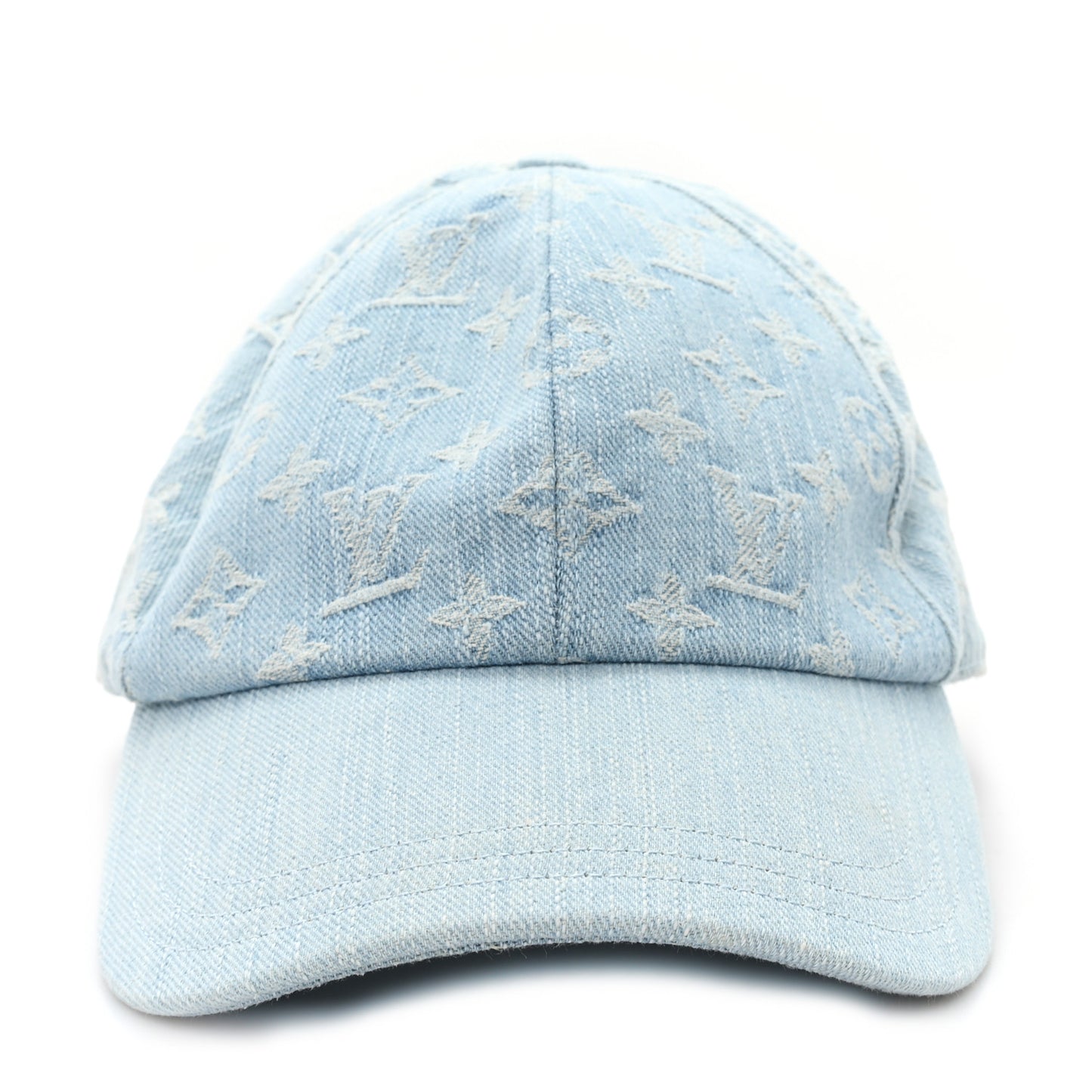 Monogram Denim Cap L Blue
