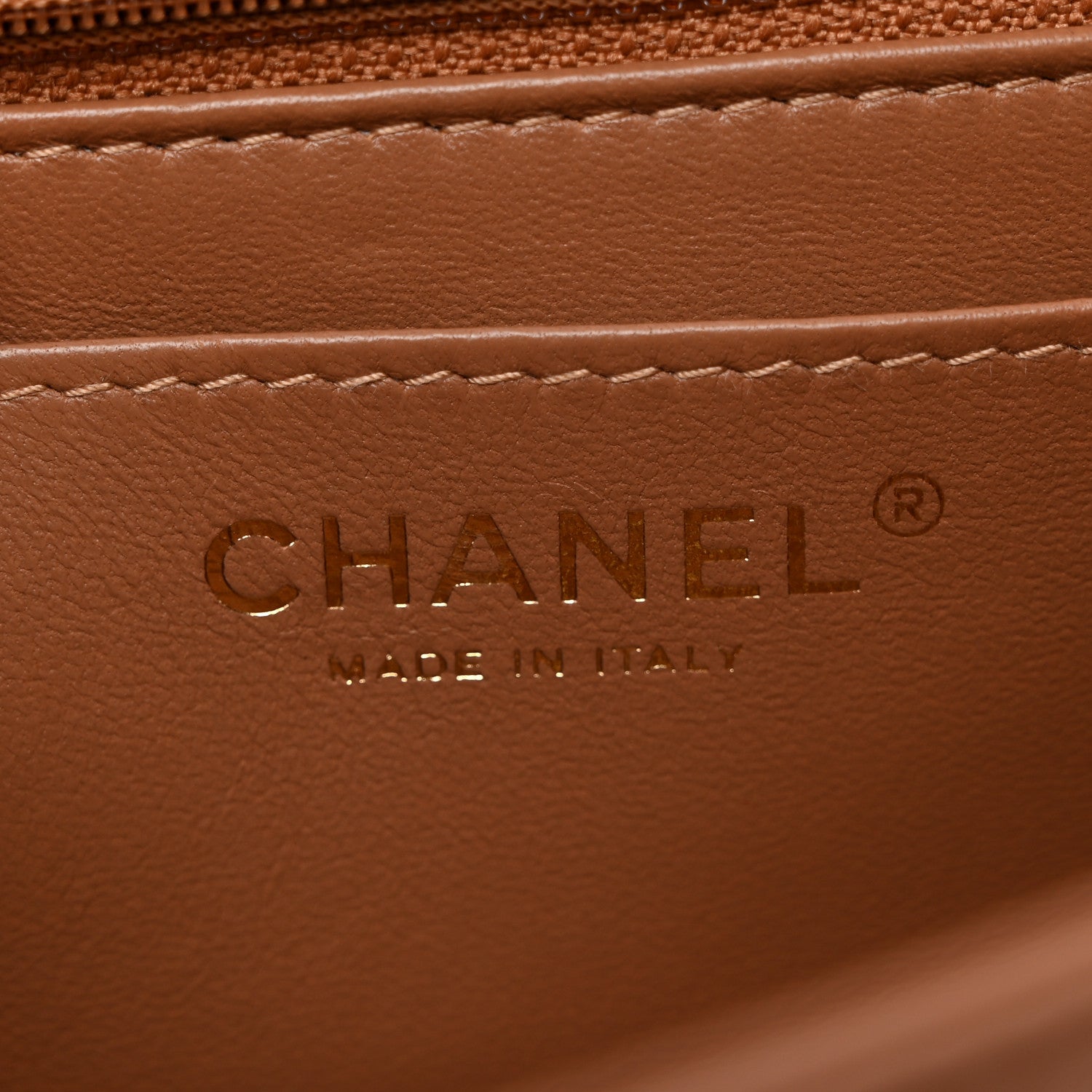 Chanel Lambskin Quilted Mini Rectangular Flap Brown 6 of 10
