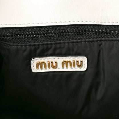 Miu Miu Soft Calf Hobo Bag White 6 of 9