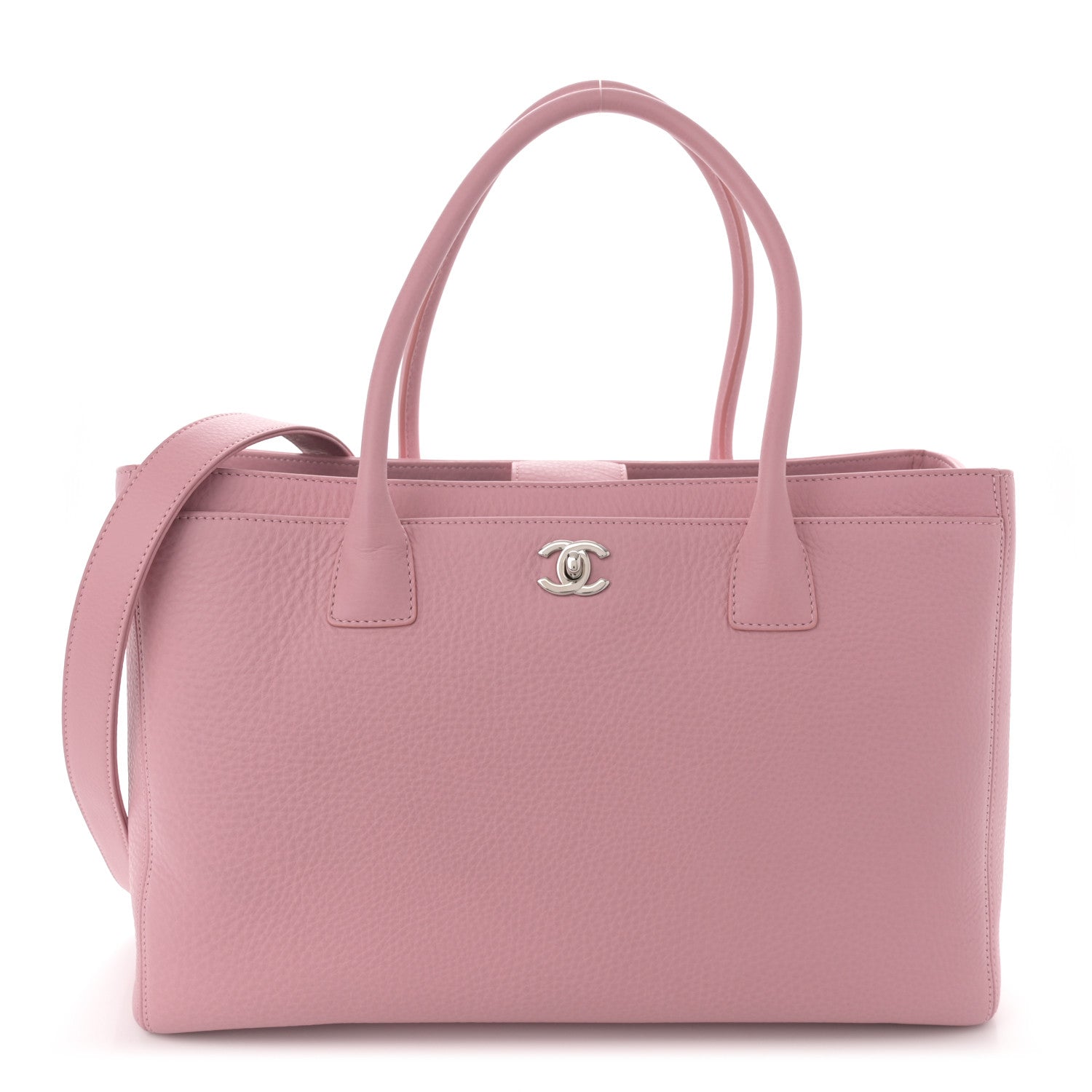 Chanel Calfskin Cerf Executive Shopper Tote Pink 1 of 15