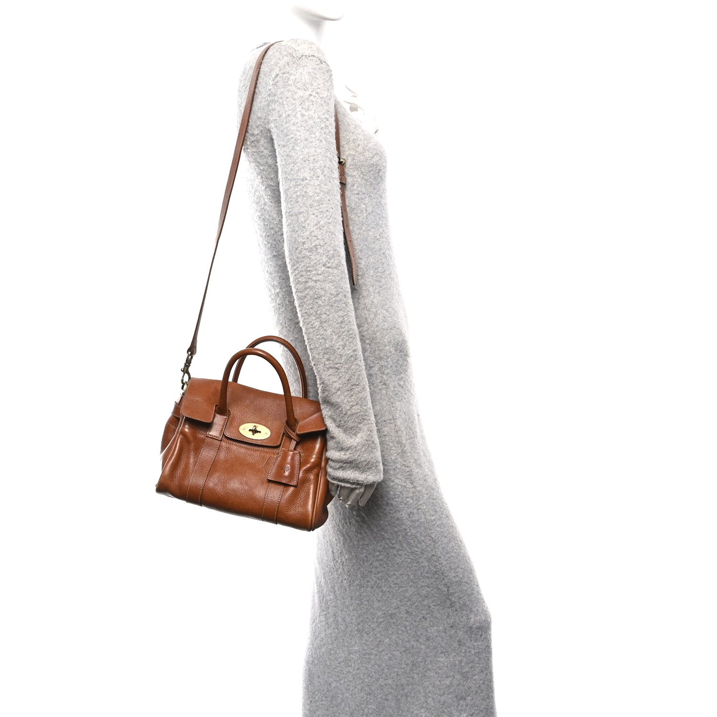 Natural Leather Small Bayswater Oak