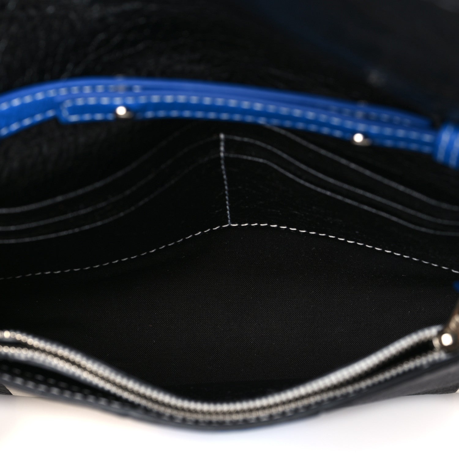 Balenciaga Agneau Arena Multicolore Bazar Chain Shoulder Bag Bleu White Black 5 of 8