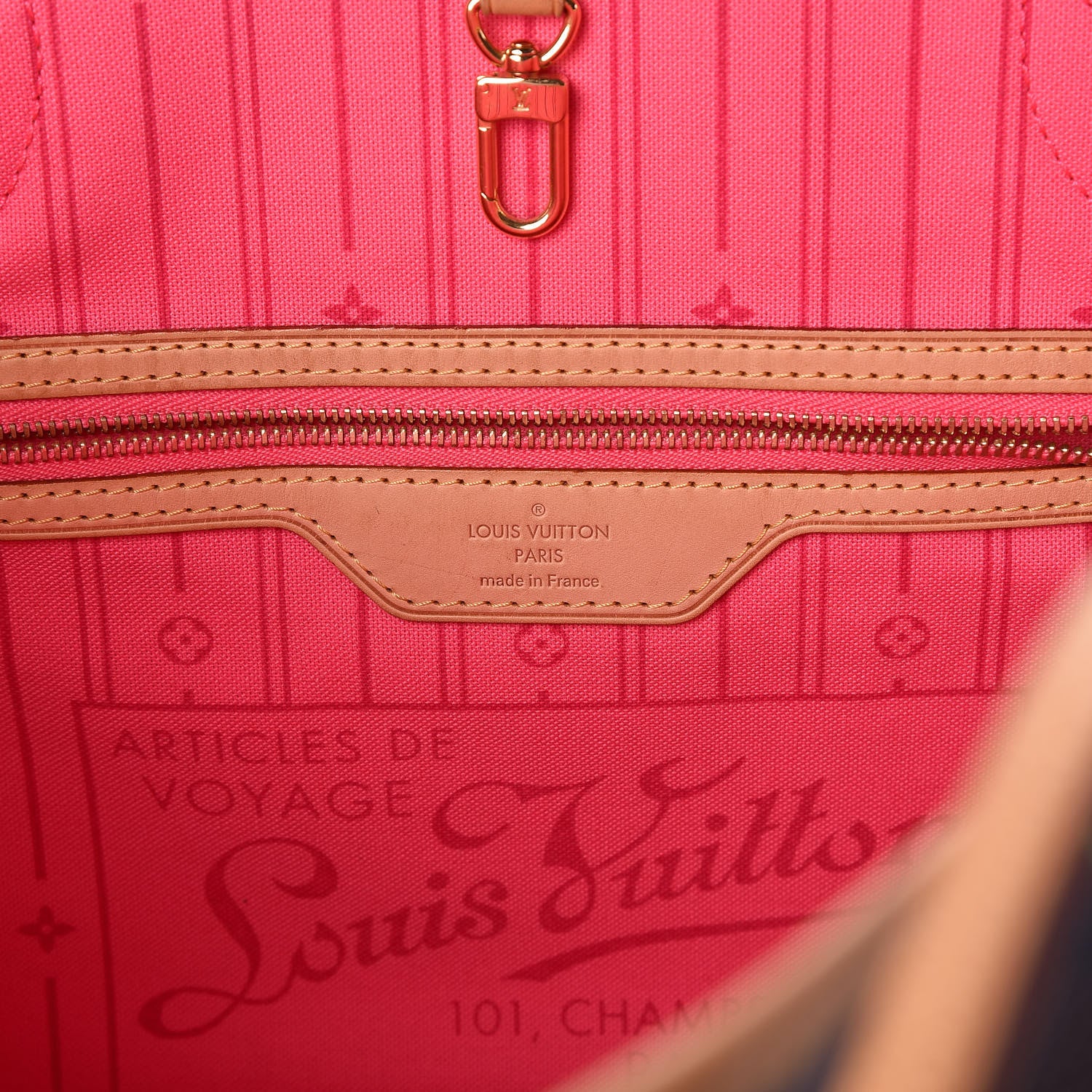 Louis Vuitton Monogram Roses Neverfull MM 6 of 9