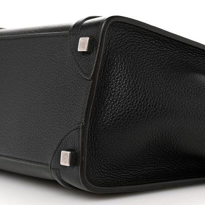 Celine Drummed Calfskin Micro Luggage Black 11 of 14