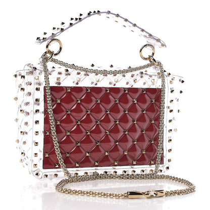 Valentino Garavani PVC Medium Rockstud Spike Shoulder Bag 3 of 6