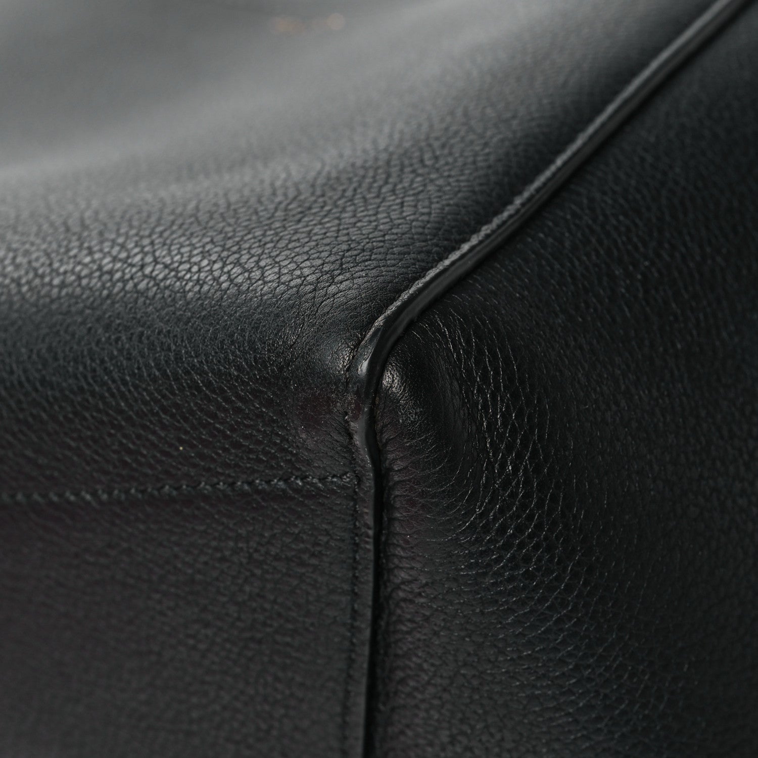 Celine Soft Grained Calfskin Sangle Bucket Bag Black 9 of 16