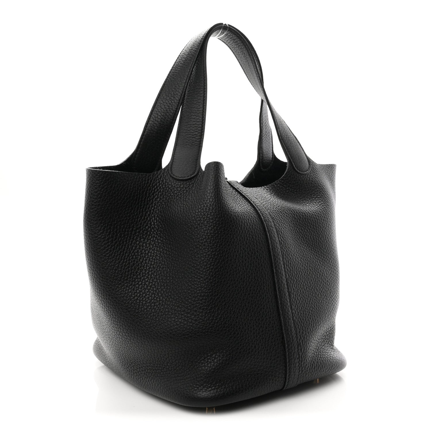 Hermes Taurillon Clemence Picotin Lock 22 MM Black 3 of 10