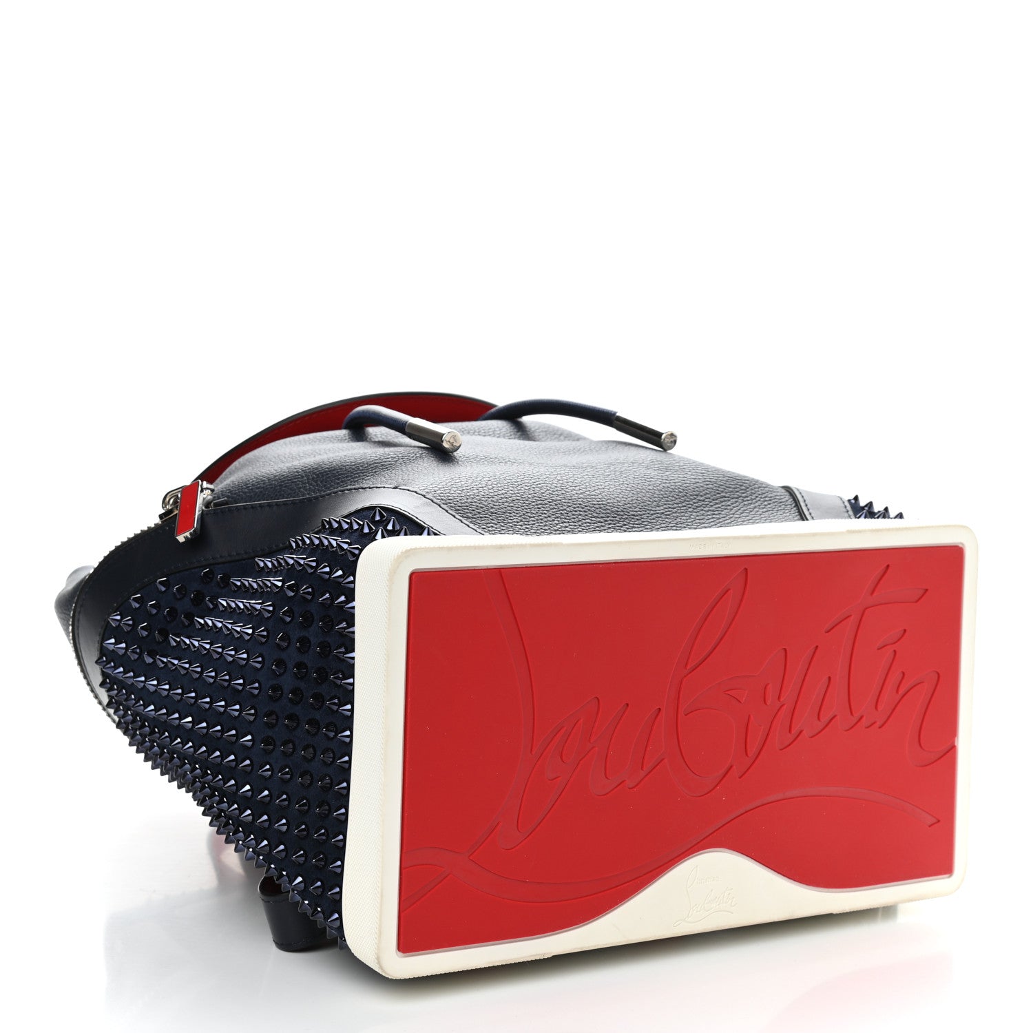 Christian Louboutin Calfskin Spiked Explorafunk Backpack Marine 4 of 9