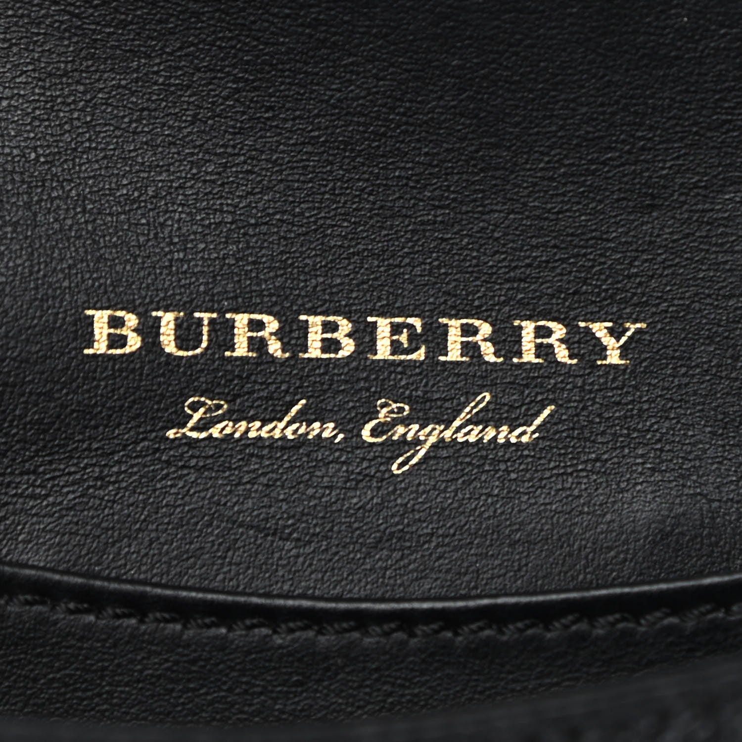 Burberry Grainy Calfskin House Check Small Buckle Bag Black 6 of 11