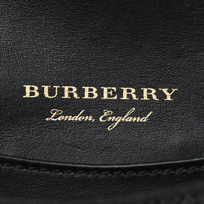 Burberry Grainy Calfskin House Check Small Buckle Bag Black 6 of 11