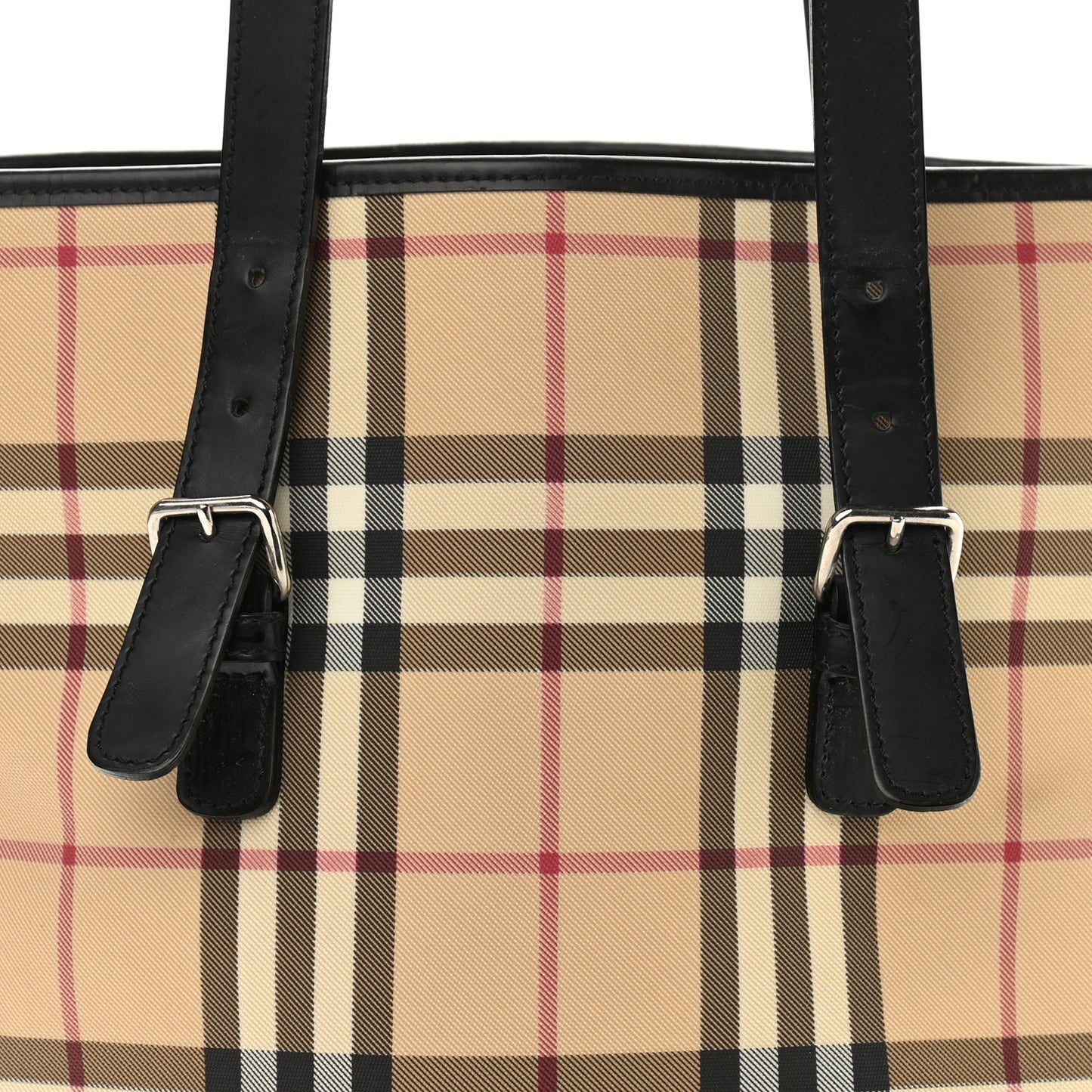 House Check Bucket Bag Black
