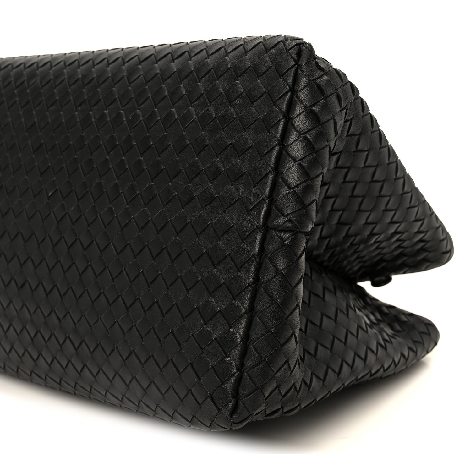 Nappa Intrecciato Large Roma Tote Black