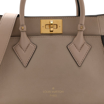 Louis Vuitton Calfskin Monogram On My Side PM Greige 7 of 9
