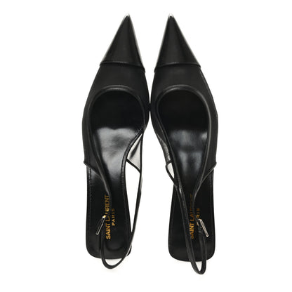 Saint Laurent Mesh Oxalis Slingback 30 Pumps 41 Black 2 of 9