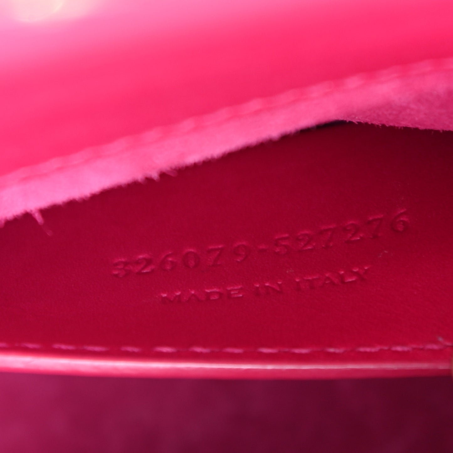 Calfskin Classic Monogram Cassandre Clutch Lipstick Fuchsia